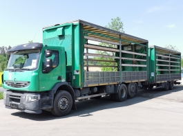 RENAULT Premium L 430.26 6x2 EURO 5 + přívěs PANAV TV 18 L
