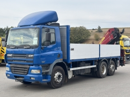 DAF FAR CF 85.430 6x2 EURO 3 valník s HR PALFINGER